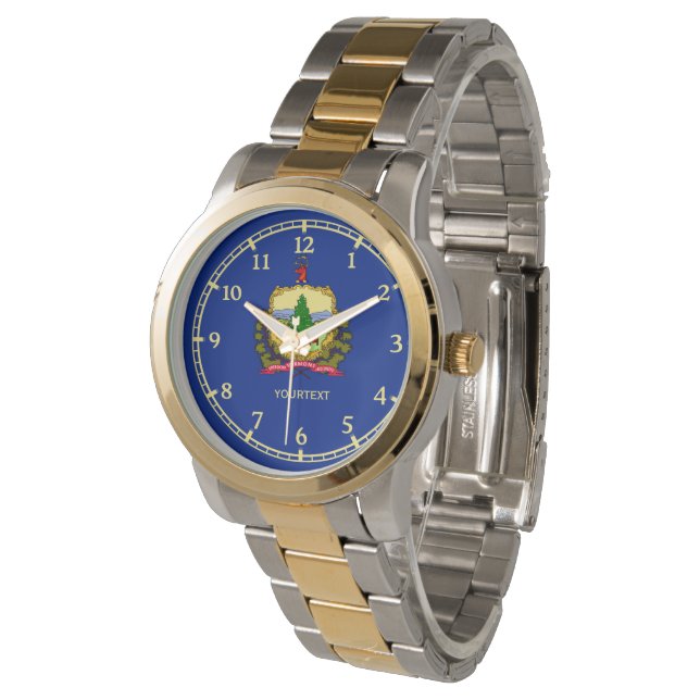 Montre Conception personnalisée du drapeau d'état du Verm (Incliné)