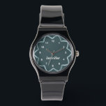 Montre Conception Turquoise personnalisée<br><div class="desc">Turquoise Blue Watch prêt pour vous à personnaliser avec votre texte. REMARQUE : SEULEMENT CHANGER LES ZONES MODÈLES NÉCESSAIRES! 😀 Si nécessaire, vous pouvez supprimer le texte et commencer à ajouter le texte et la police que vous voulez. 📌 Si vous avez besoin d'une personnalisation plus poussée, cliquez sur le...</div>