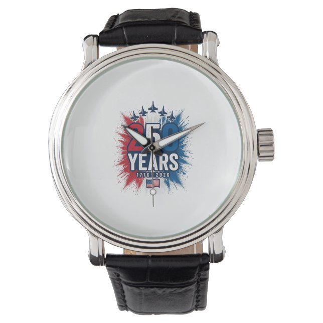 Montre Conception vectorielle pour le 250e anniversaire d (devant)