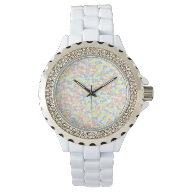 Montre Confettis colorés (devant)