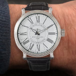 Montre Confirmation à l'église personnalisée<br><div class="desc">Une montre pour commémorer la confirmation religieuse d'une personne dans une église. Personnalisez pour inclure le nom,  la confirmation,  l'église et la date. Méménite unique d'une occasion religieuse spéciale.</div>