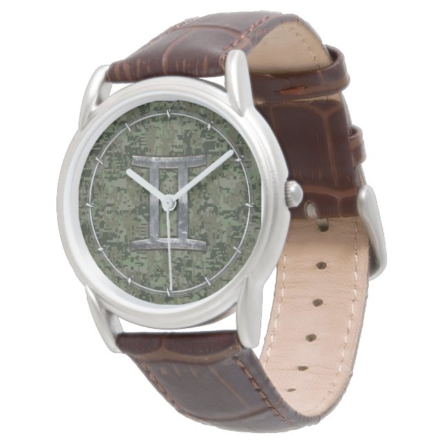 Montre Connexion Zodiac Gemini sur Camouflage numérique v (Incliné)