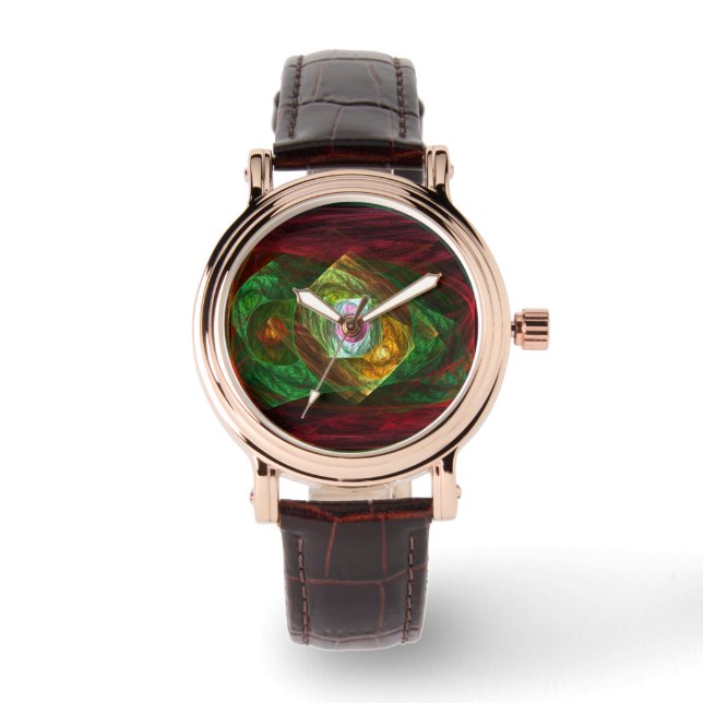 Montre Connexions dynamiques Art Abstrait (Recto)