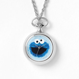 Montre Cookie Monster Tendance de l'aquarelle
