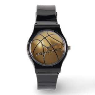 Montre Cool Basketball Watch Gold & Black Nom