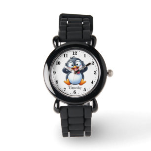 Montre Cool boys pingouin ajouter nom