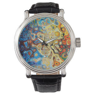 Montre Cool coloré Surreal Abstrait Psychedelic Art