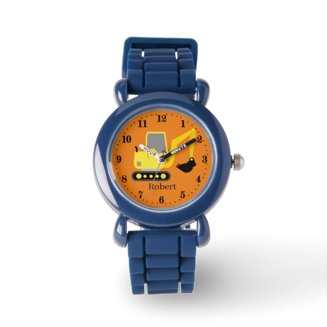 Montre cool garçons construction creveur camion ajouter n (Recto)