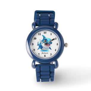 Montre Cool garçons requin ajouter nom