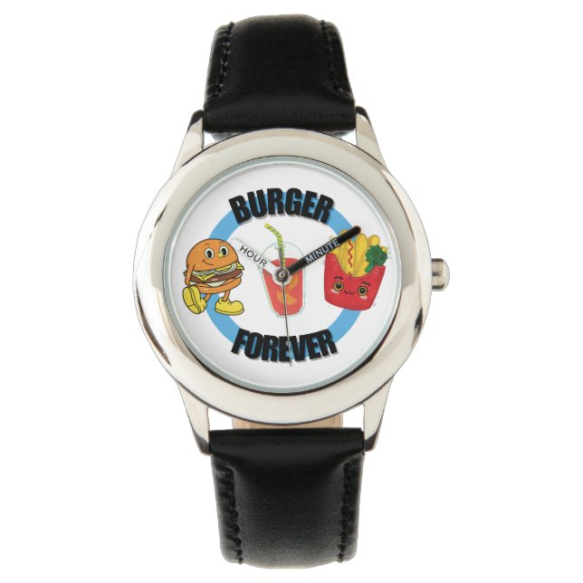 Montre Cool Happy Cute Burger Forever Friends Fries (devant)