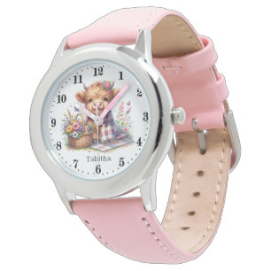 Montre Cool Highland vache ajouter nom