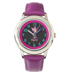 Montre Cool Personnalisé Rose Superstar Apprendre À Dire 