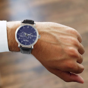 Montre Cool simple Cessna avion & nuages, Cadeau personna