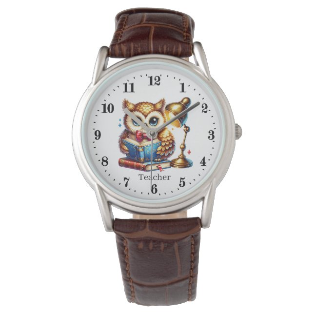 Montre Cool Teacher owl customizable  (devant)