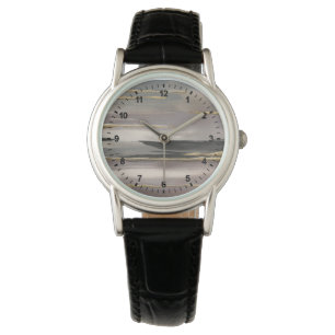 Montre Copie abstraite dorée d'or du brouillard II de