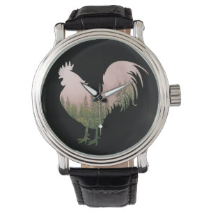 MONTRE COQ DE LA NATURE STYLE FORET