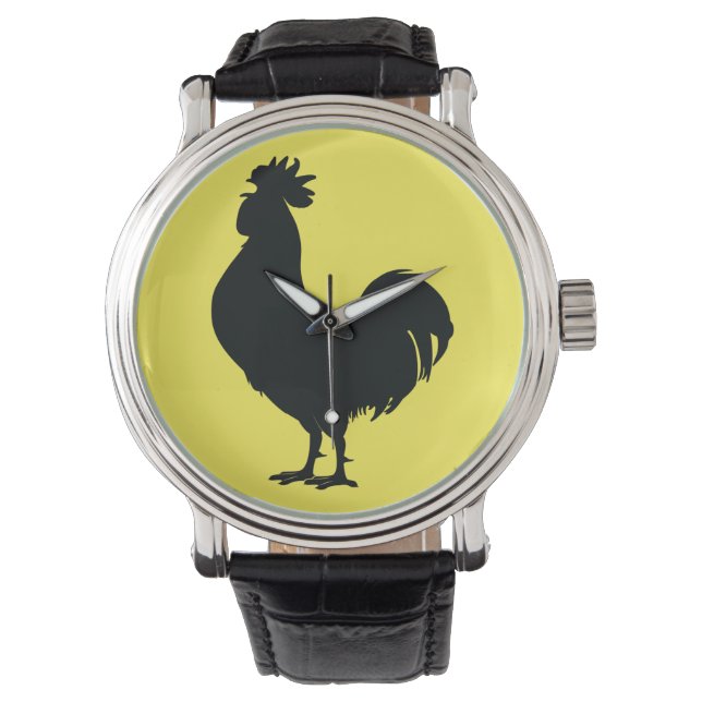 Montre Coq en Silhouette (devant)