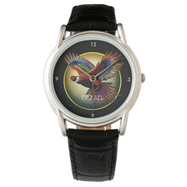 Montre Coq Faisan en vol (devant)