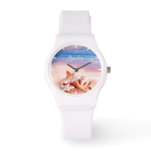 Montre Coquillages sur le Sea Beach Paradise
