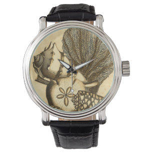 Montre Coquilles neutres et collection de corail