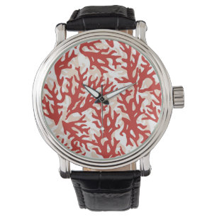 Montre Corail rouge Motif 2