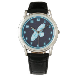 Montre Corbeau bleu sur étoiles