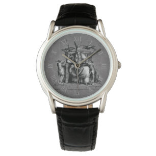 Montre Corbeaux d'Odin Mythologie Viking Valhalla attend