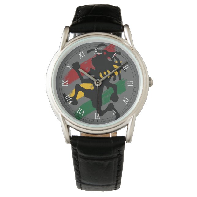 Montre cori rasta reggae graffiti (devant)