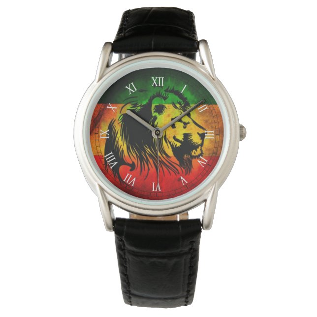Montre cori rasta reggae graffiti (devant)
