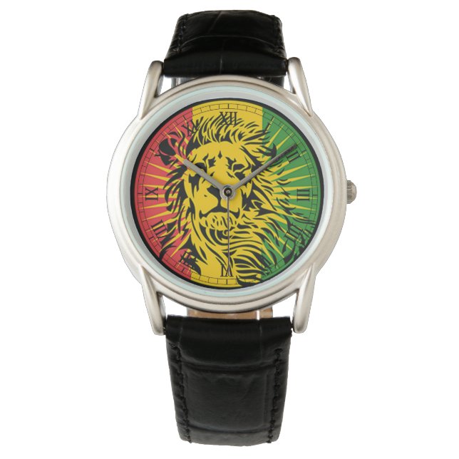 Montre cori rasta reggae graffiti (devant)