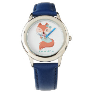 Montre CORPS CUIT AVEC BOIS BLEU ET MIROIR Personnalisé