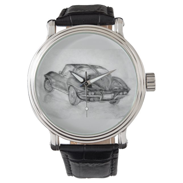 Montre corvette, corvettes, classique, voiture classique, (devant)