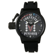 Corvette V8 Punisher Black/Blue Watch