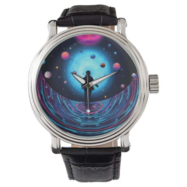 Montre Cosmic Galaxy Astronaut Watch – Futuristic Space A (devant)