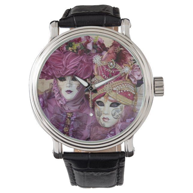 Montre Costume de carnaval pourpre, Venise (devant)