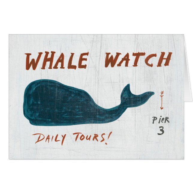 Montre côtière de baleine de l'art | (Devant horizontal)