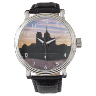 Montre Coucher de soleil sur Notre Dame de Paris - Paris,