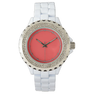 Montre Couleur d'accentuation Arrière - plan de corail vi