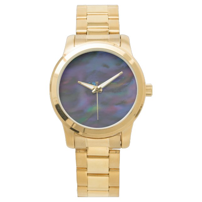 Montre Couleur d'eau abstraite fumé (devant)