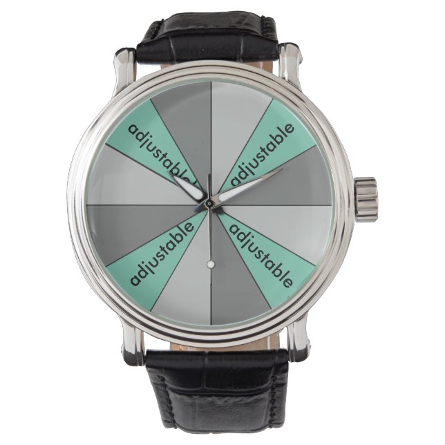 Montre Couleur Gray réglable (devant)