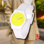 Montre Couleur solide citron néon | Classique<br><div class="desc">Neon Lemon - Voici l'allure intemporelle du design couleur solide : un mélange captivant de forme classique et d'élégante simplicité. Ce design est une célébration de la puissance et de la beauté que l'on retrouve dans une teinte unique et frappante. Élégant, le design de couleurs massives embrasse l'essence du minimalisme,...</div>