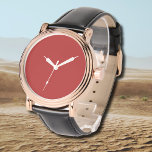 Montre Couleur solide de brique | Classique | Élégant<br><div class="desc">Couleur solide de brique | Classique | Élégant | tendance | Style | Cadeau</div>