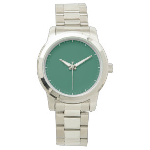 Montre Couleur tout-en-dessus vert avec incréments marqué