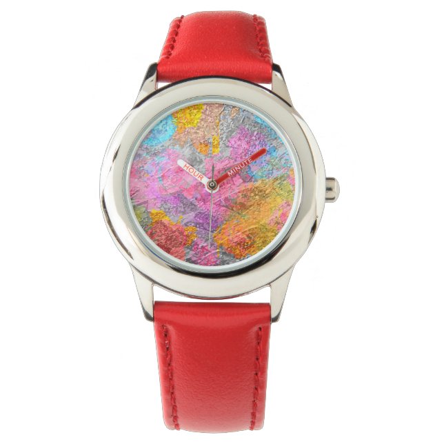 Montre Couleurs Abstraites (devant)