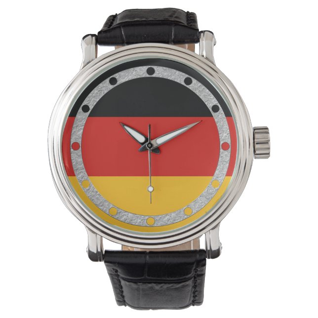 Montre COULEURS DE DRAPEAU ALLEMANDE + vos idées (devant)