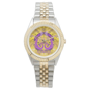 Montre Couleurs du drapeau de la Fierté intersexe Dragon
