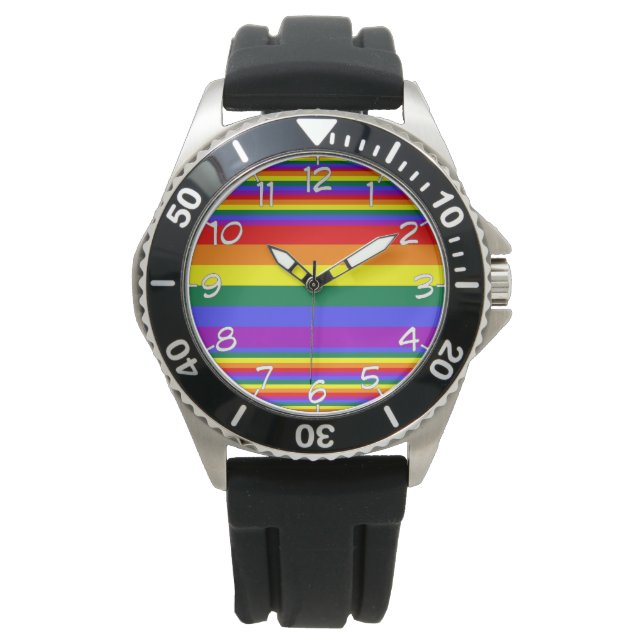 Montre Couleurs LGBT Pride (devant)
