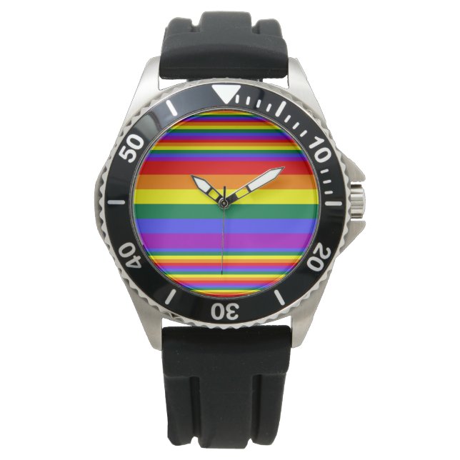 Montre Couleurs LGBT Pride (devant)
