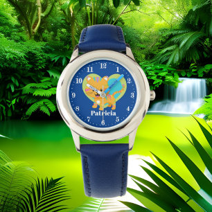 Montre Couleurs mignonnes tigre amour ajouter nom