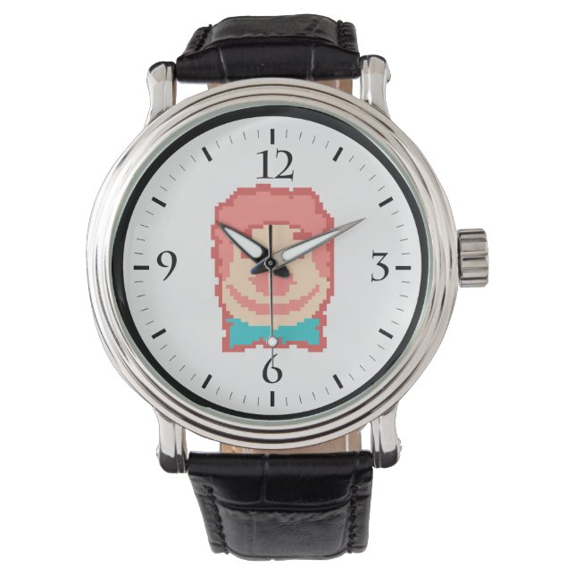 Montre Coupe de projecteur clown pixellisé (devant)